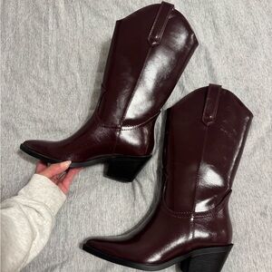 Women's Burgundy Wine Boots